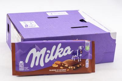 Шоколад Milka Peanut Crispy Caramel 90 грамм